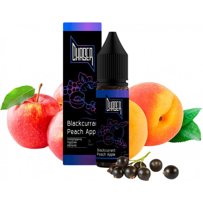 Рідина Chaser Black Salt Blackberry Peach Apple (Ожина Персик Яблуко) 5% 30 мл