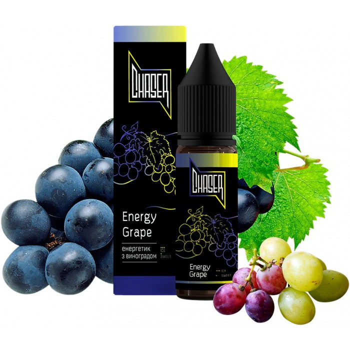 Рідина Chaser Black Salt Energy Grape (Виноградний Енергетик) 5% 15 мл