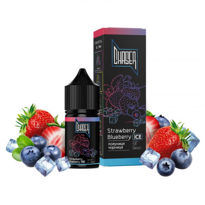 Рідина Chaser Black Salt Strawberry Blueberry Ice (Крижана Полуниця Чорниця) 5% 30 мл