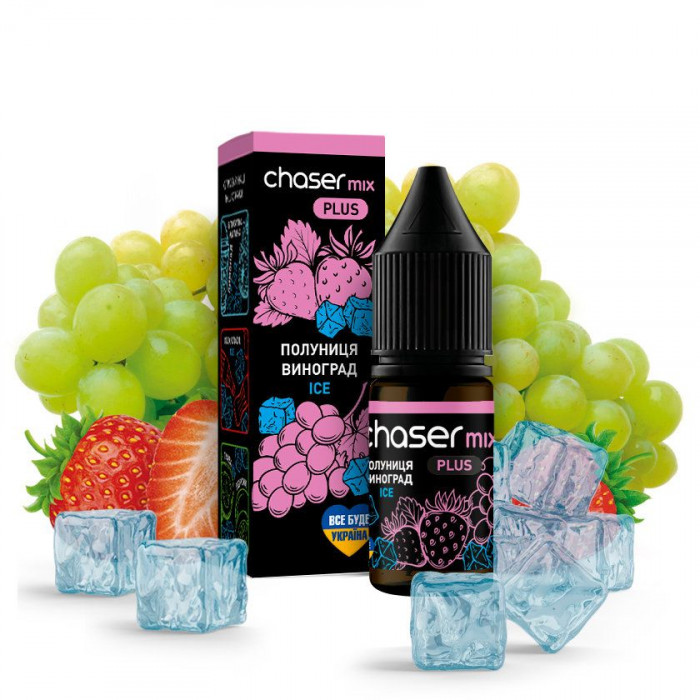 Рідина Chaser Mix Salt Strawberry Grape Ice (Крижана Полуниця Виноград) 3% 10 мл