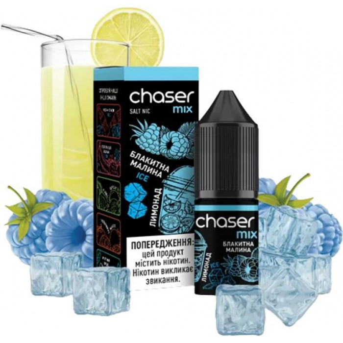 Рідина Chaser Mix Salt Blue Razz Lemonade Ice (Крижаний Блакитний Лимонад) 6% 10 мл