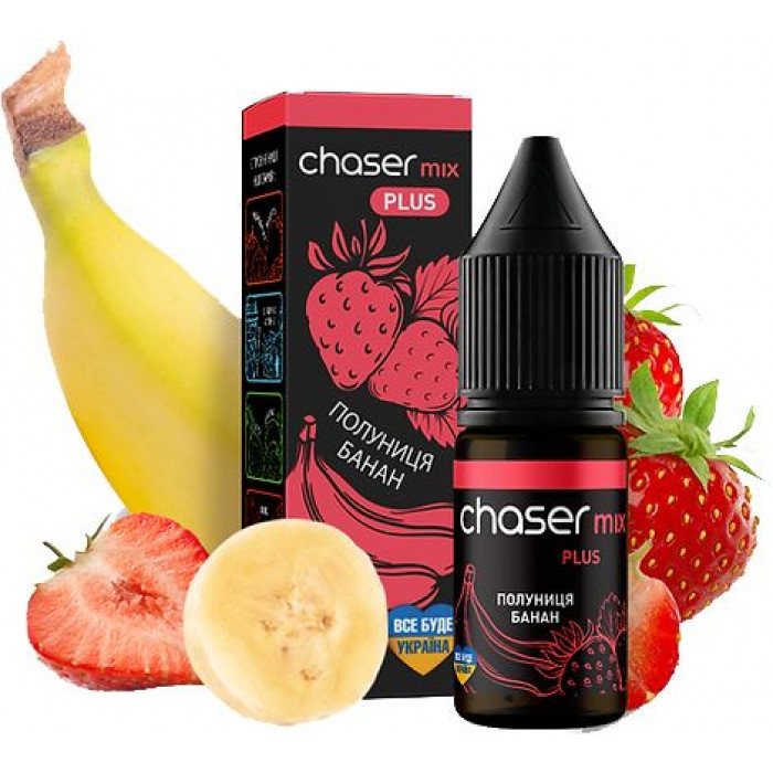Рідина Chaser Mix Salt Strawberry Banana (Полуниця Банан) 6% 10 мл