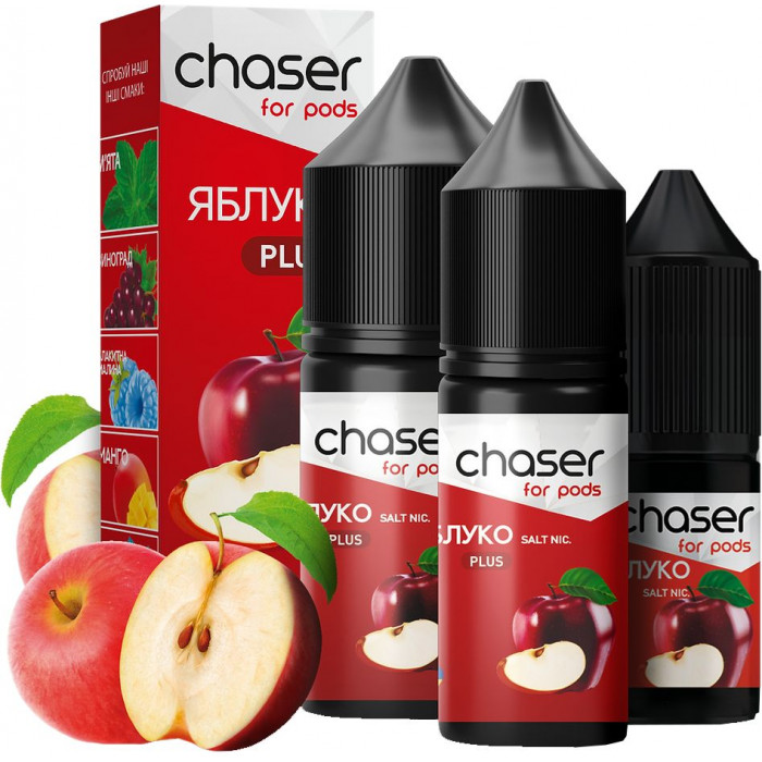 Рідина Chaser for Pods Plus Salt Яблуко 3% 15 мл