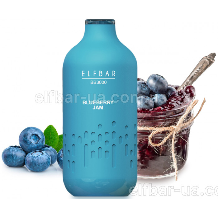 Elf Bar BB3000 5% Blueberry Jam (Чорничний Джем) Original