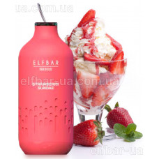 Elf Bar BB3000 5% Strawberry Sundae (Полуничне Морозиво) Original