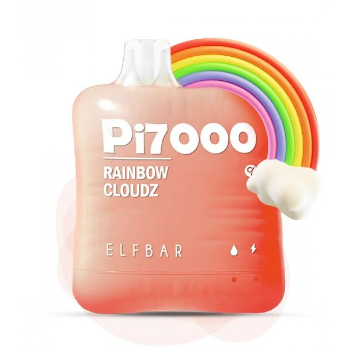 Elf Bar Pi7000 5% Rainbow Cloudz (Цукерки Skittles) Original