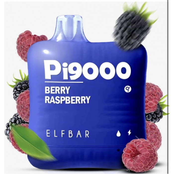 Elf Bar Pi9000 5% Berry Raspberry (Ожина Малина)