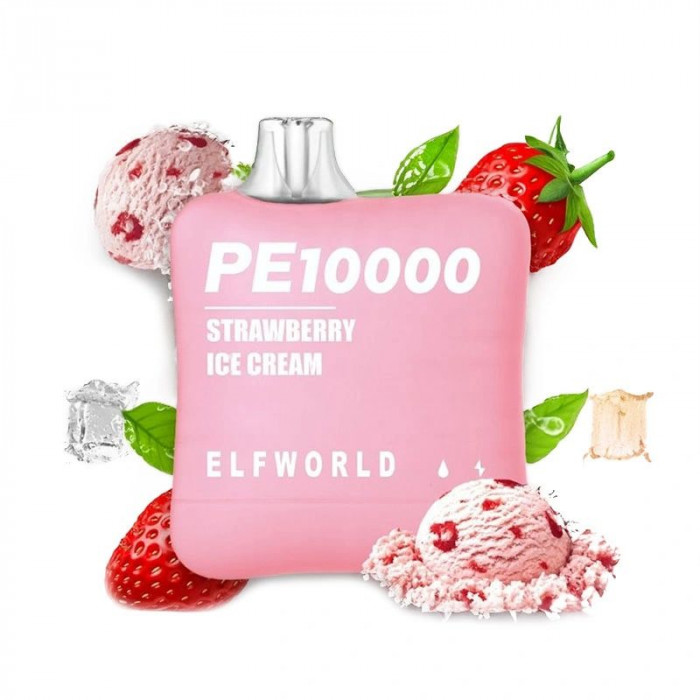 Elfworld PE10000 5% Strawberry Ice Cream (Полуничне Морозиво) Original