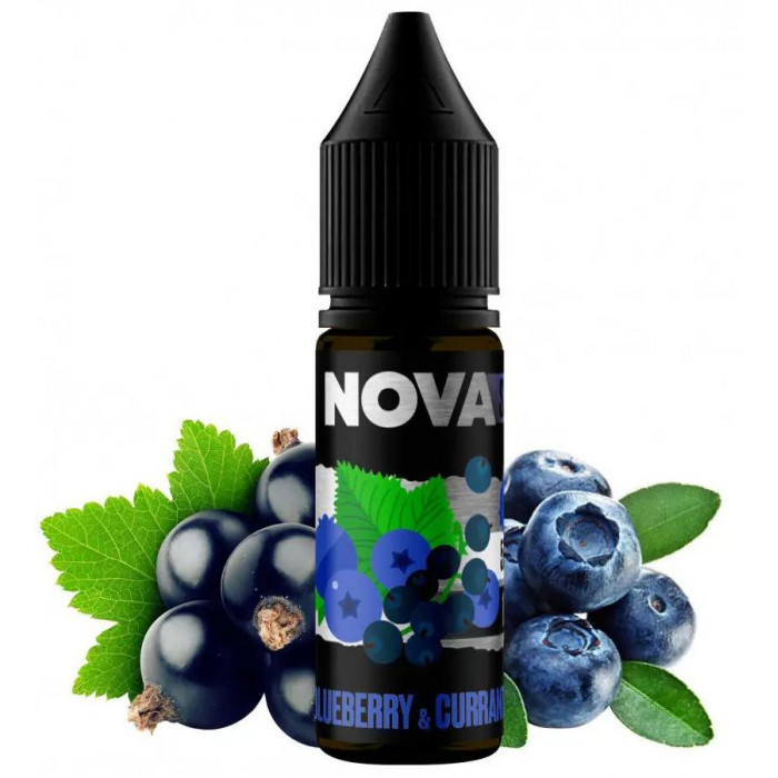 Рідина Nova Salt Blueberry Currant (Чорниця Чорна смородина) 5% 15 мл