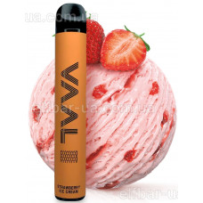 VAAL 2500M 5% Strawberry Ice Cream (Полуничне Морозиво) Original