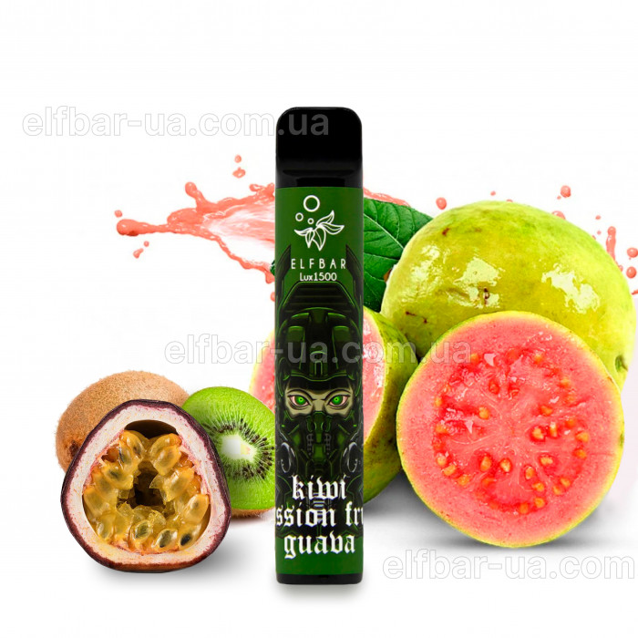 Elf Bar Lux 1500 5% Kiwi Passionfruit Guava (Ківі Маракуйя Гуава) Original
