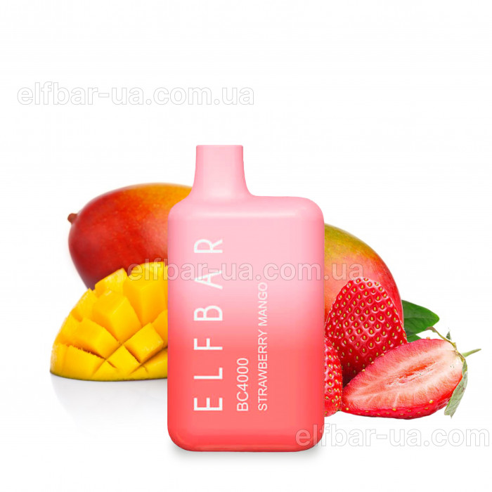 Elf Bar BC4000 5% Strawberry Mango (Полуниця Манго) Original