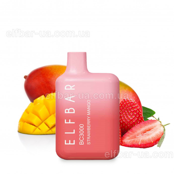 Elf Bar BC3000 5% Strawberry Mango (полуниця Манго) Original
